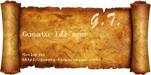 Gusatu Tímea névjegykártya